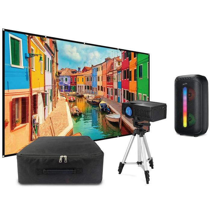 Pop-Up Projector Movie Kit with 120" Screen