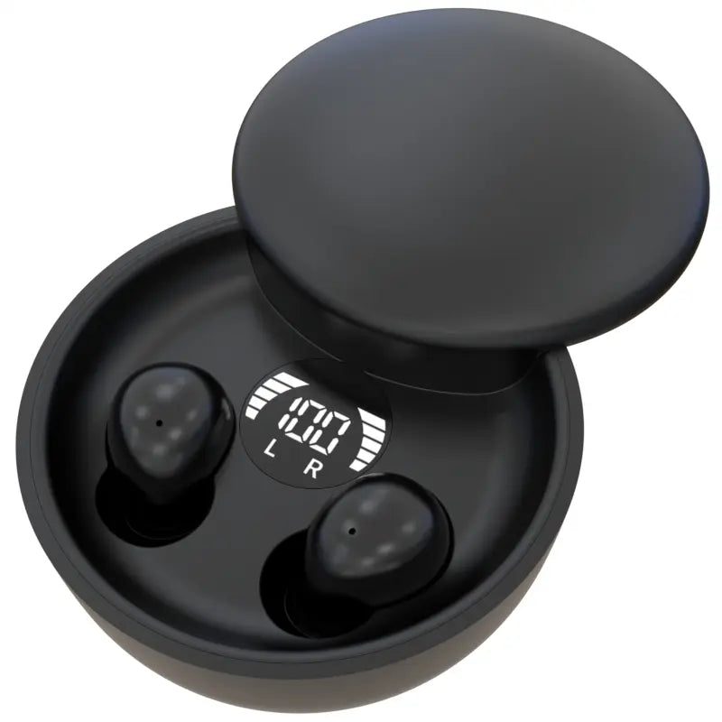  Mini Invisible Bluetooth 5.4 True Wireless In-Ear Earphones - Sports Audio Earbuds with Noise Cancelling Technology for Gaming and Summer Use