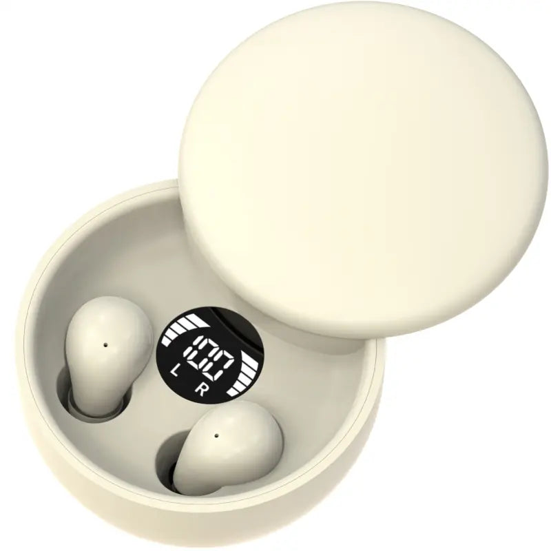  Mini Invisible Bluetooth 5.4 True Wireless In-Ear Earphones - Sports Audio Earbuds with Noise Cancelling Technology for Gaming and Summer Use