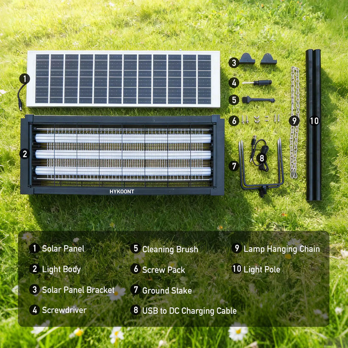 Solar LED Bug Zapper (18W)